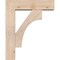 Ekena Millwork Westlake Block Smooth Bracket w/ Offset Brace, Douglas Fir, 5 1/2"W x 18"D x 22"H BKT0604X18X22WTL05SDF - alternate 3